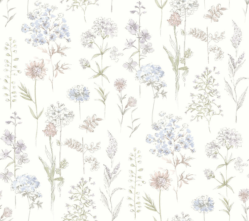 Bergamot Lavender Wildflower Wallpaper