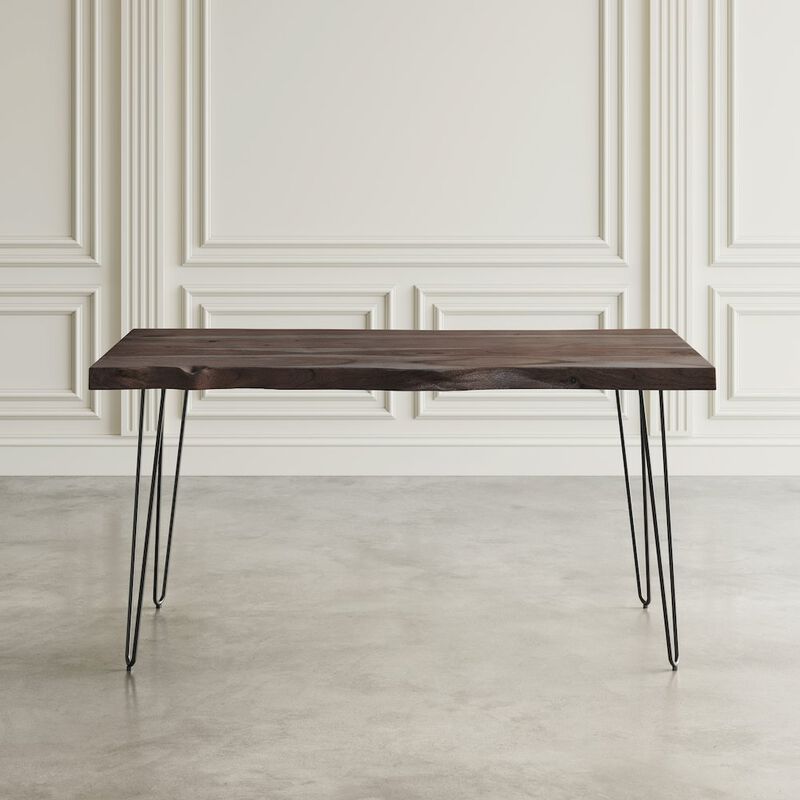 Jofran Nature's Edge 60 Solid Wood Modern Live Edge Dining Table
