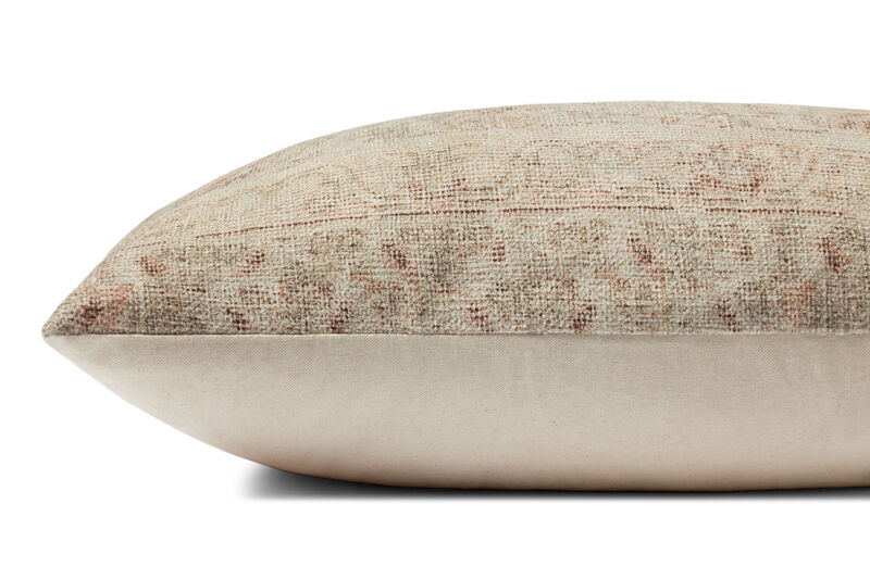 Celestia PAL0041 Natural/Wine 13''x35'' Polyester Pillow by Amber Lewis x Loloi, Set of Two