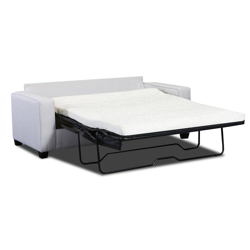 American Furniture Classics Living Room Relay Linen Sofa Sleeper with Two Throw Pillows