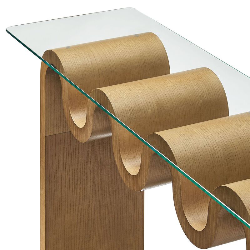 Ondine Glass Top 50" Console Table image number 6