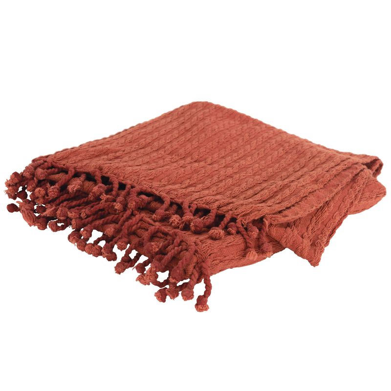 Rust 50" x 60" Throw Blanket