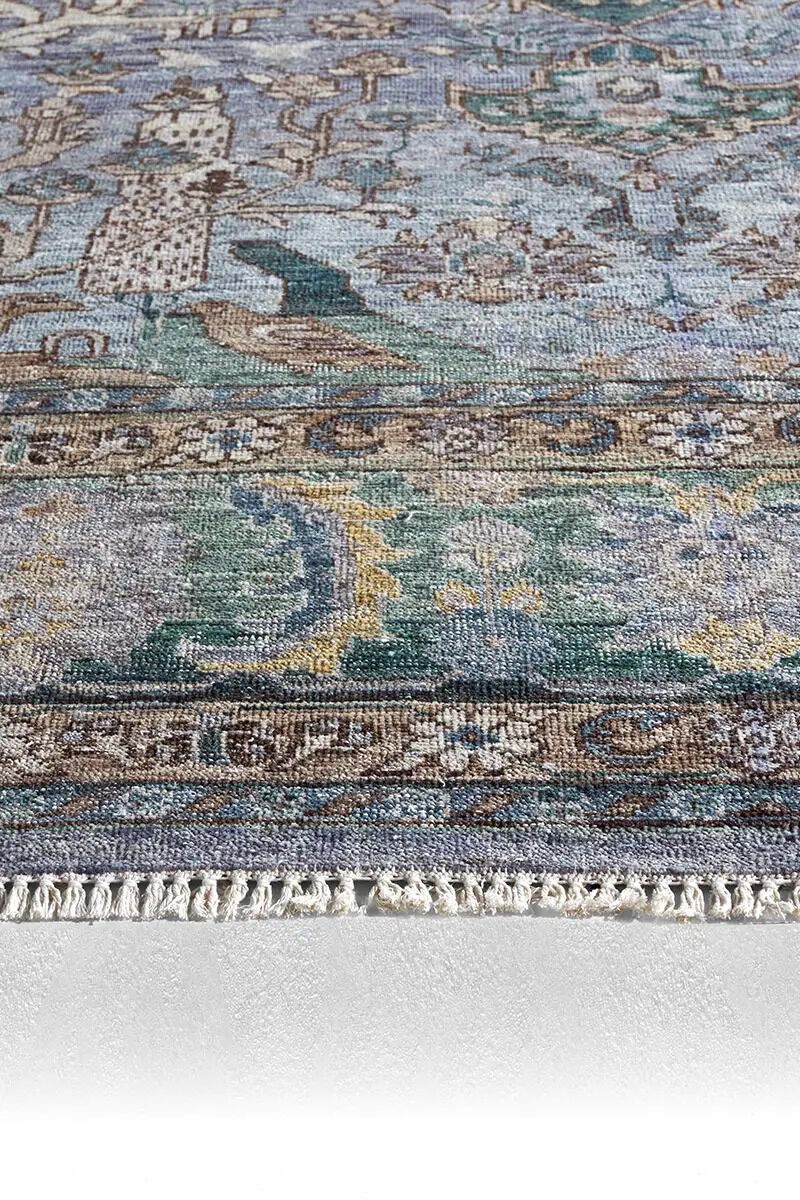 Someplace In Time Pendulum Blue 9' x 12' Rug image number 3