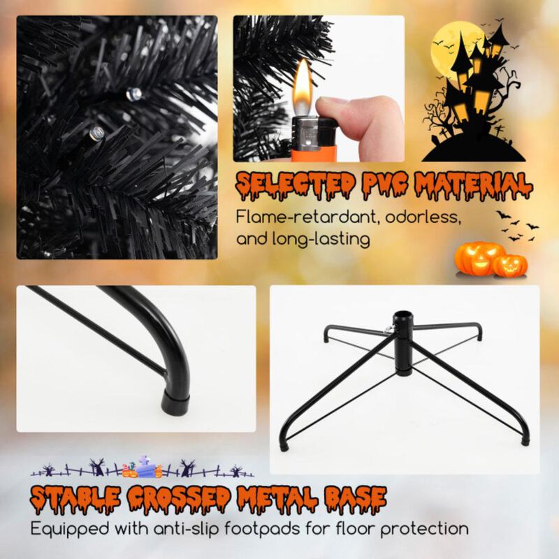 Hivvago Artificial Christmas Tree with Lighting Modes and Spooky Sounds. image number 8