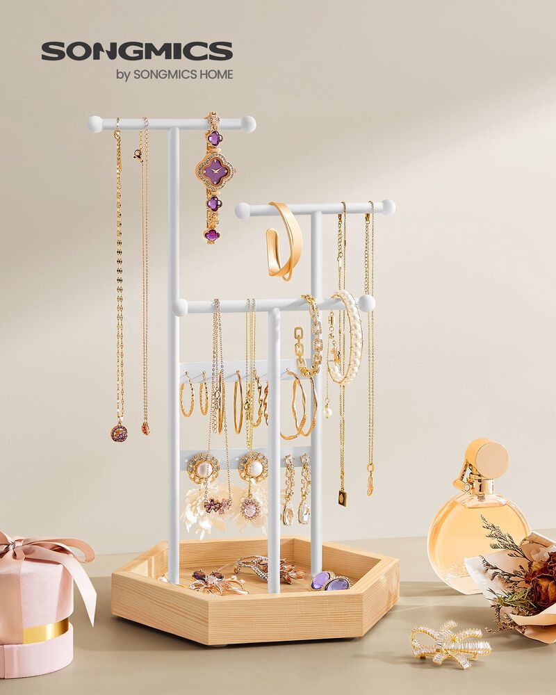 Jewelry Holder Display Stand &ndash; Rotating or Tiered Organizer for Accessories, Rings & Bracelets