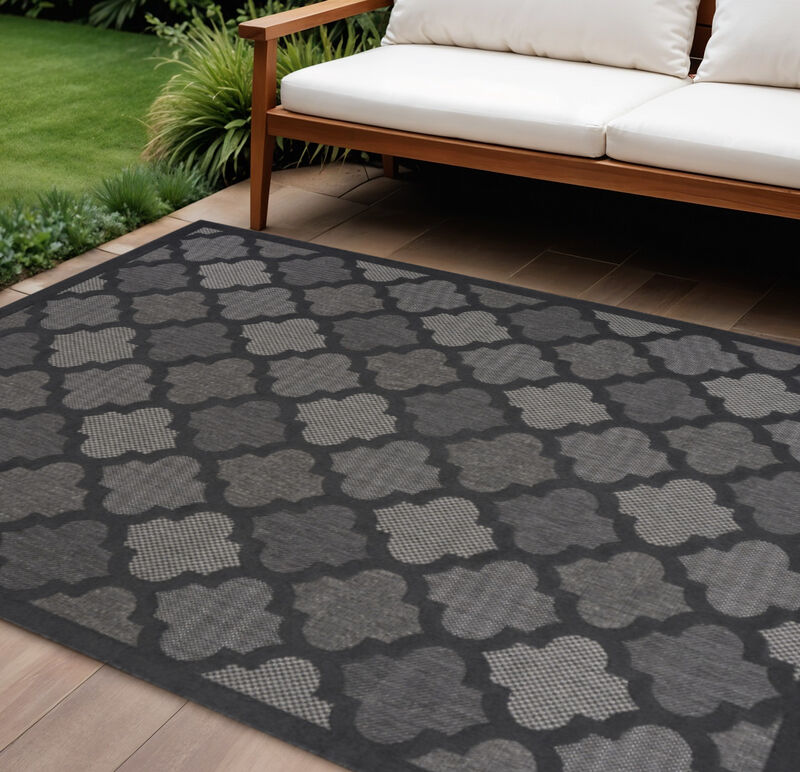 HomeRoots Trellis Indoor Outdoor Area Rug image number 1