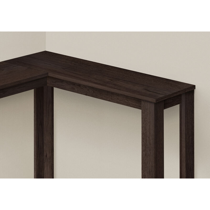 Monarch Specialties I 3660 Accent Table, Console, Entryway, Narrow, Corner, Living Room, Bedroom, Laminate, Brown, Contemporary, Modern
