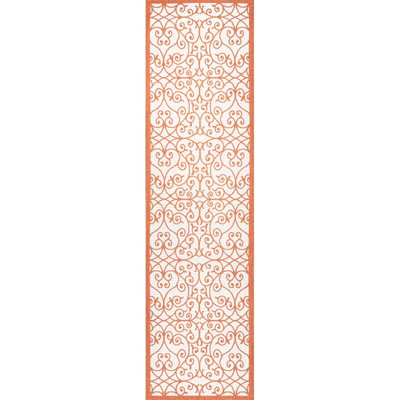 Madrid Vintage Filigree Textured Weave Indoor/Outdoor Area Rug