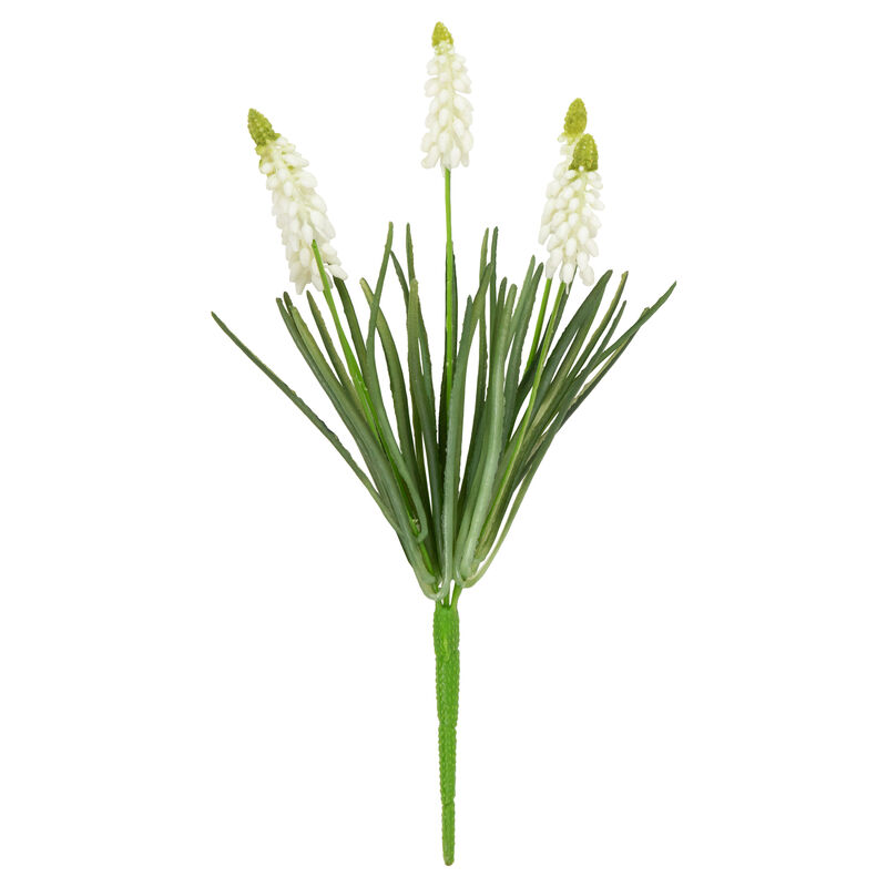 12.5" White Muscari Artificial Floral Spray