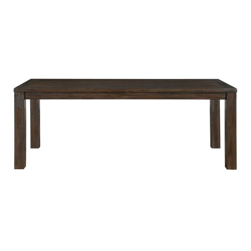 Harry Dining Table, Straight Legs, Rectangular Brown Acacia 79 Inch