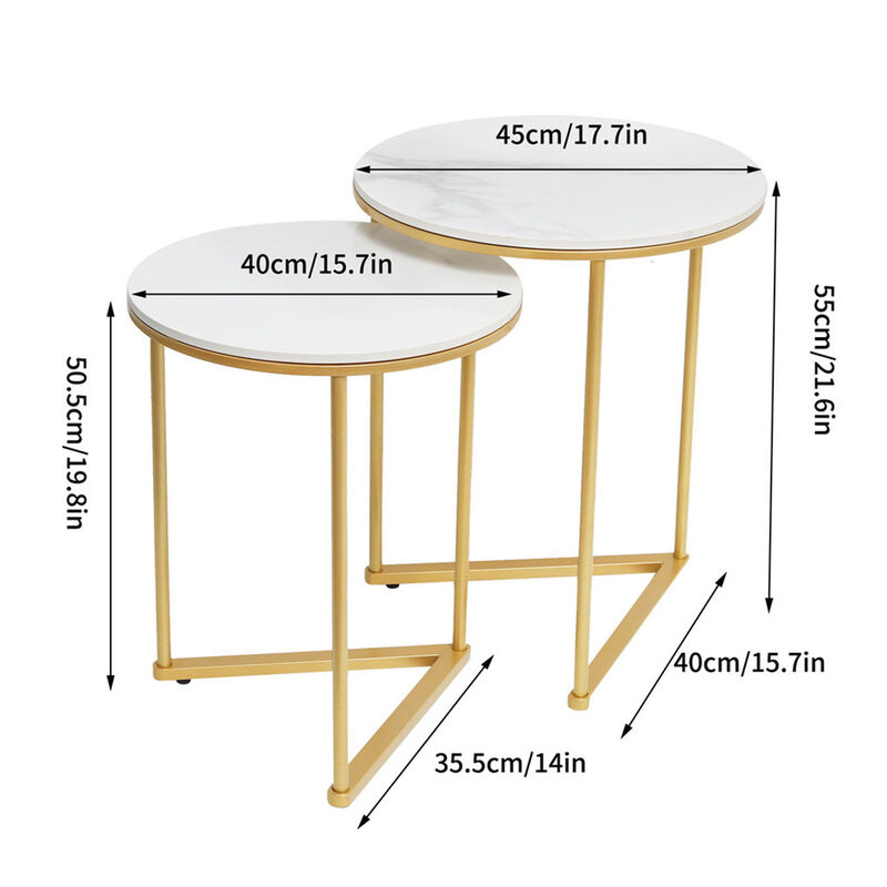 Nesting Side Table Sintered Stone End Table image number 5