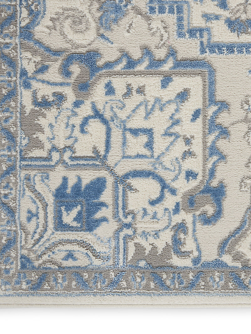 Elation ETN10 Ivory/Blue 2'3" x 7'6" Rug image number 3