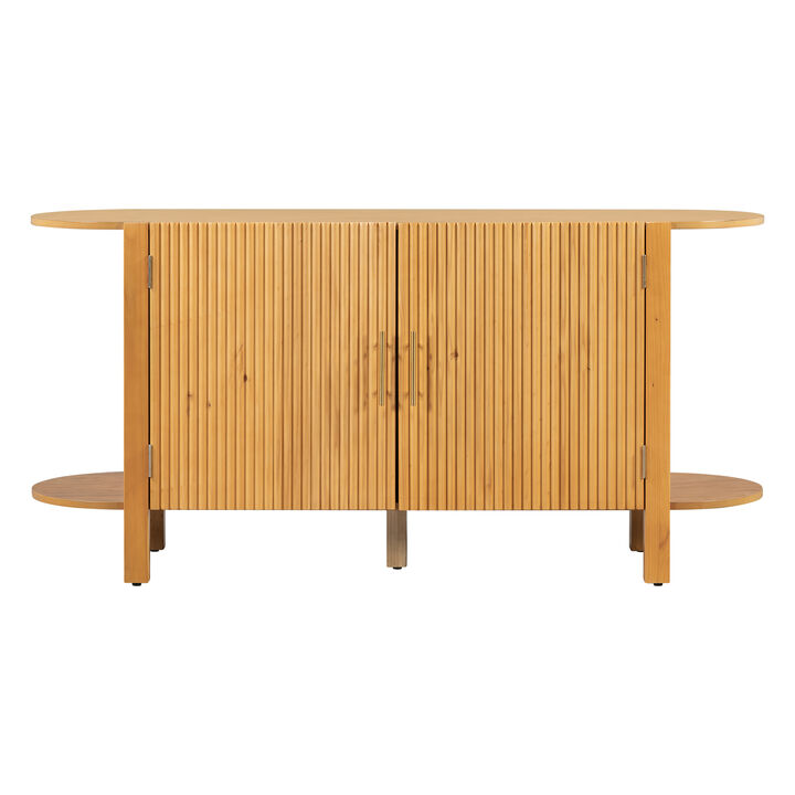Curved Extension Shelf Sideboard