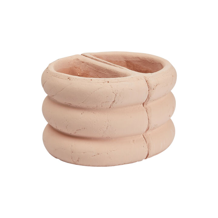 Terracotta Vase Bookends, Set of 2, Blush Finish