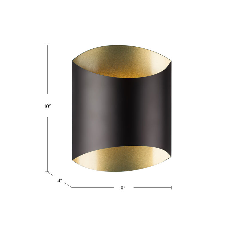 Preston 8-in Dimmable LED Wall Sconce image number 3