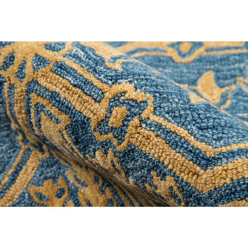 Momeni Traditional Rectangle Area Rug, Blue, 5' X 8'