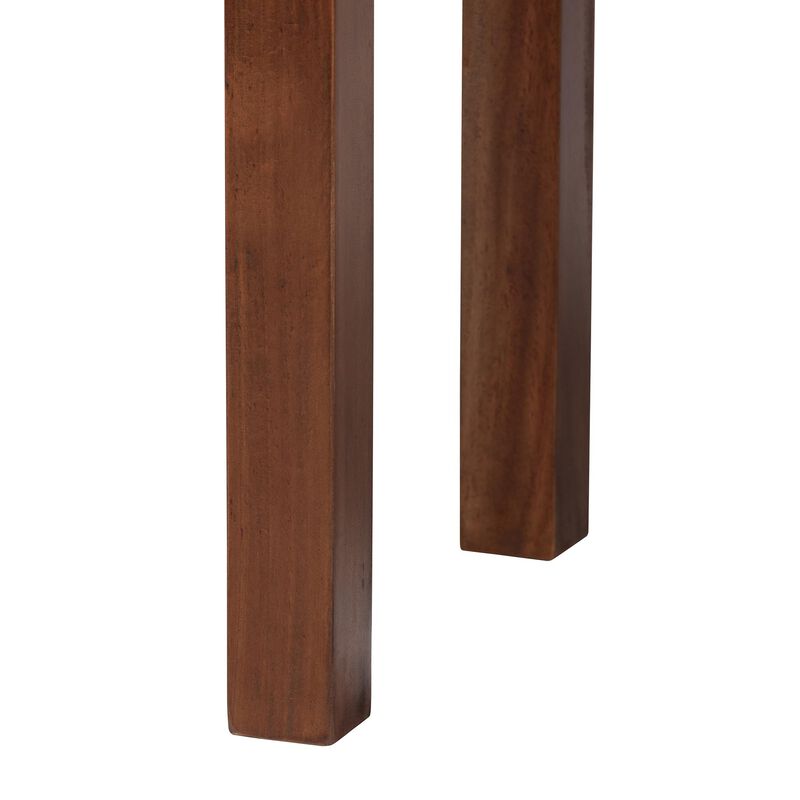 bali & pari Alannis Mahogany Wood Console Table - Accent Table with Carved Floral Apron for Entryway, Living Room, or Hallway image number 5
