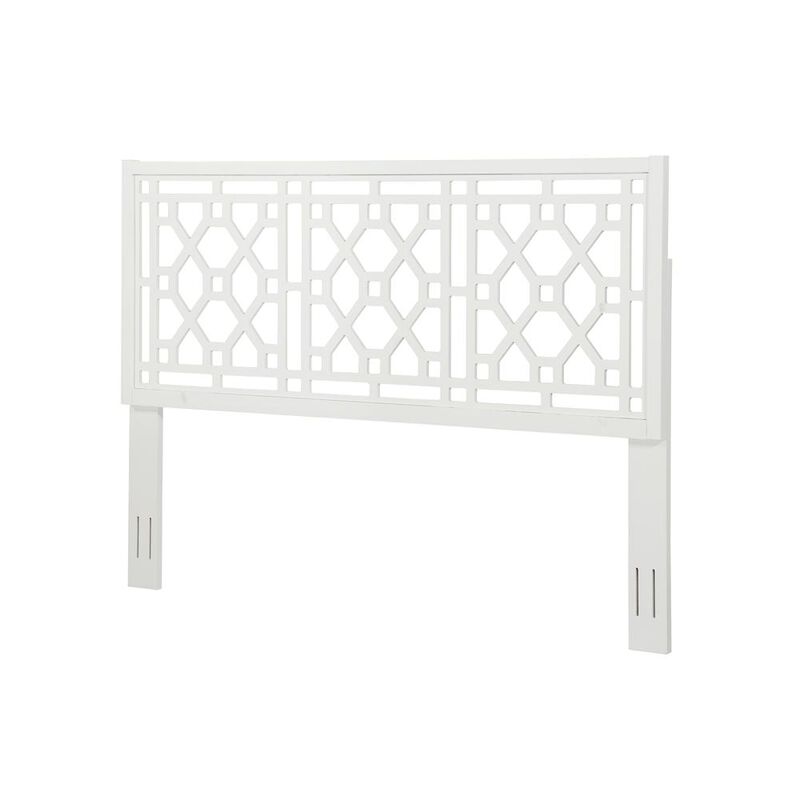 Comfort Pointe Thomas Chippendale White Headboard - King
