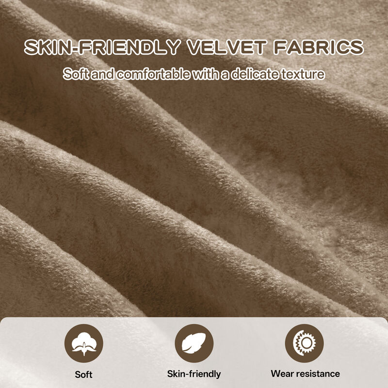TATEUS Velvet Fabric Sofa image number 7