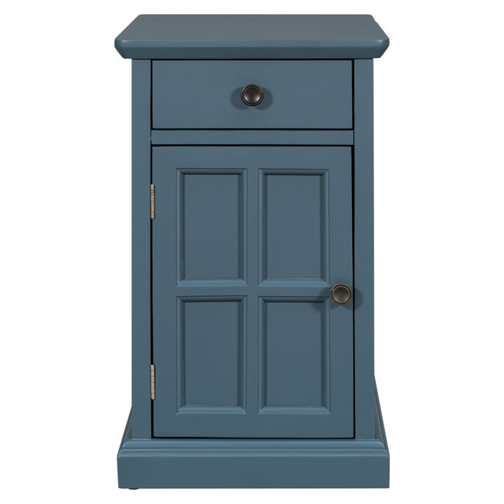 Merax Classic Multifunctional End Table with USB Ports