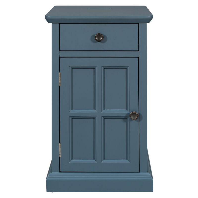 Merax Classic Multifunctional End Table with USB Ports