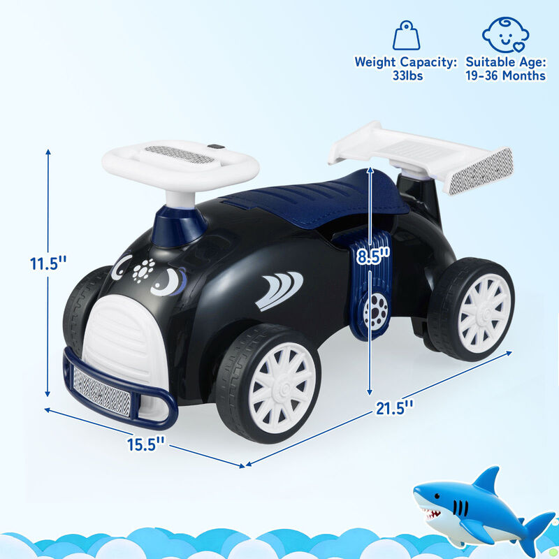 Kids Ride On Slide Car with Built In Storage for Playroom and Home image number 2