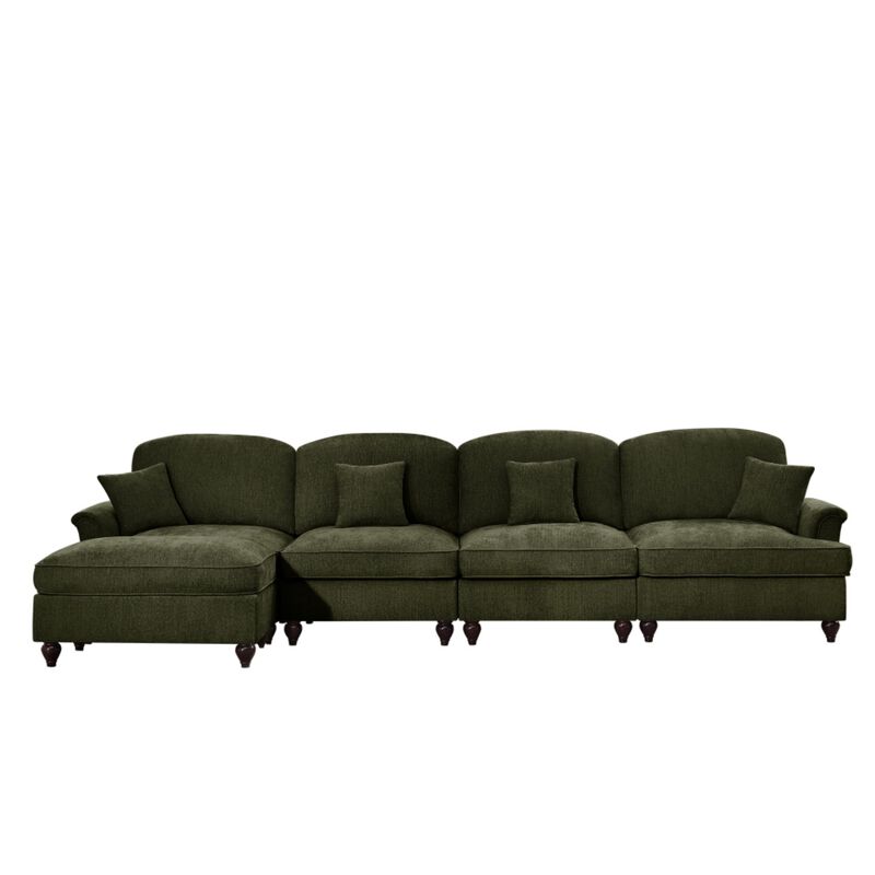 Webfur Mid-Century Modern L-Shaped Sectional Sofa image number 0