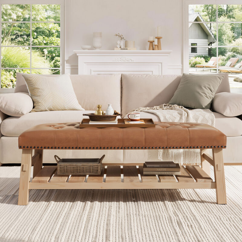 Merax Frame-Free Oversized Lounge Chair with Full Compression Foam, 4 Matching Pillows image number 2