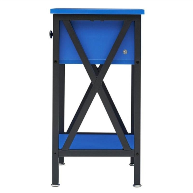 Set of 2 One Drawer Nightstands for Bedroom or Guest Room Storage