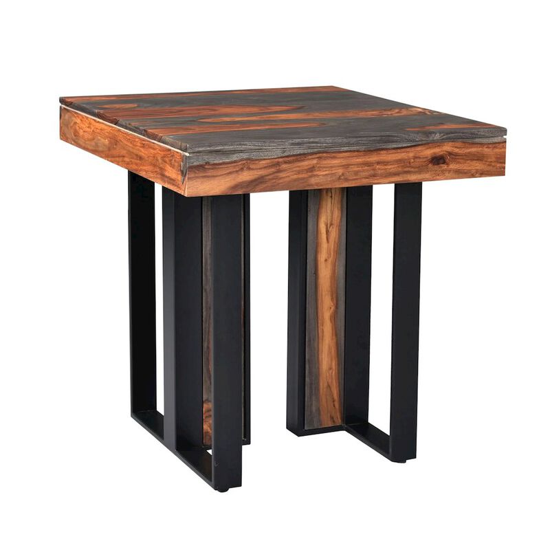 World Interiors Summit 26" End Table in Capri Sheesham image number 1
