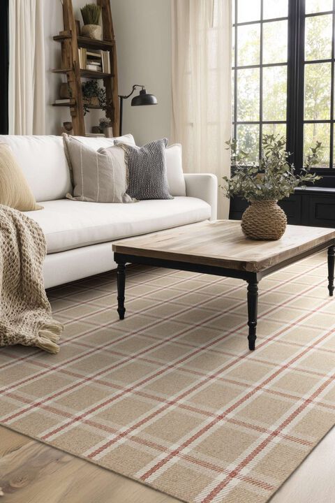Scofield Red 10' x 14' Rug