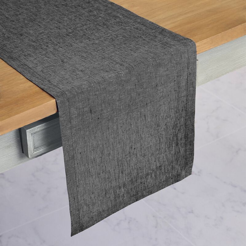 Solino Home Athena 100% Linen Table Runner &ndash; Handcrafted, Machine Washable, Perfect for Holiday and Everyday Dining
