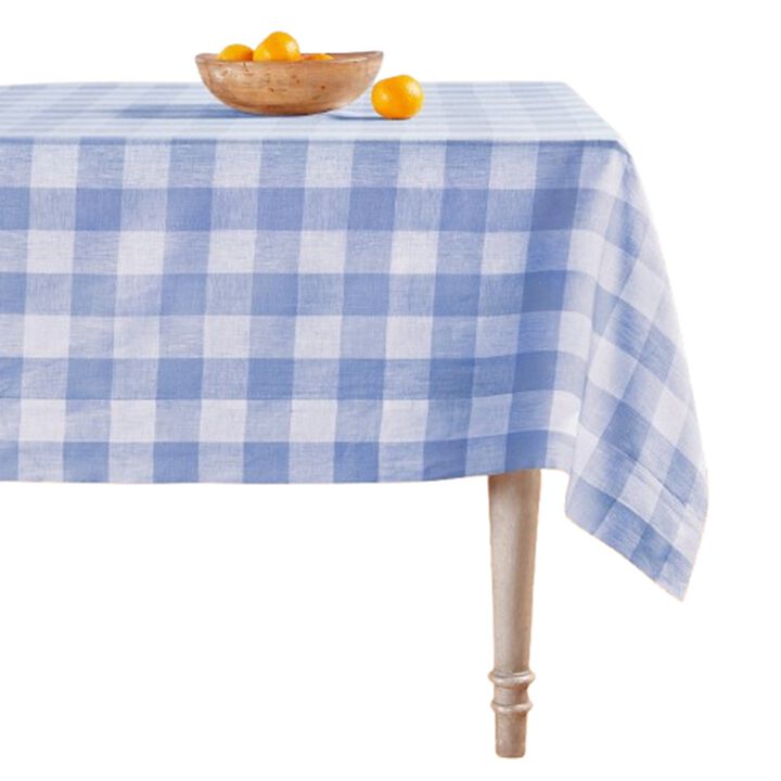 Solino Home 100% Pure Linen Tablecloth - Buffalo Check