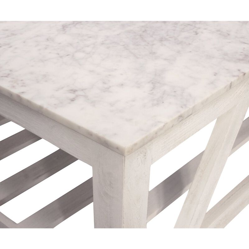 Alex Hanilton Bellamy Marble Cocktail Table in Sur Tone
