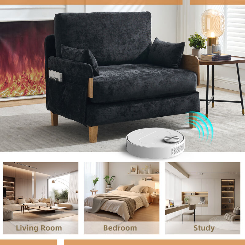 Zinzos sleeper accent chairs image number 2