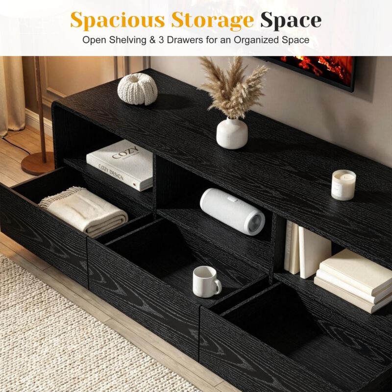Tust LED Light Equipped TV Stand image number 4