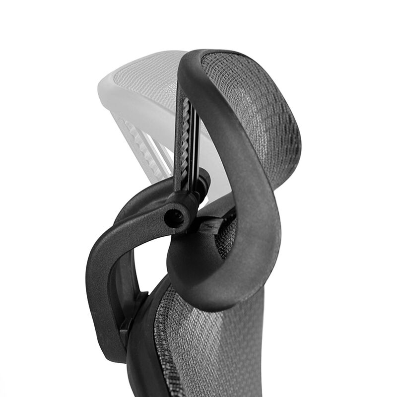LO Ergonomic Mesh Office Chair with 2-to-1 Synchro-Tilt, Adjustable Headrest, Lumbar Support, and Adjustable Pivot Arms in Black image number 3