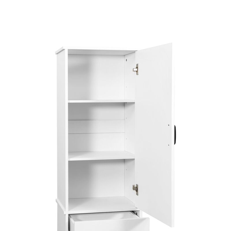 Clihome Laundry Cabinet,with 1 Storage Cabinet and 1 Drawer