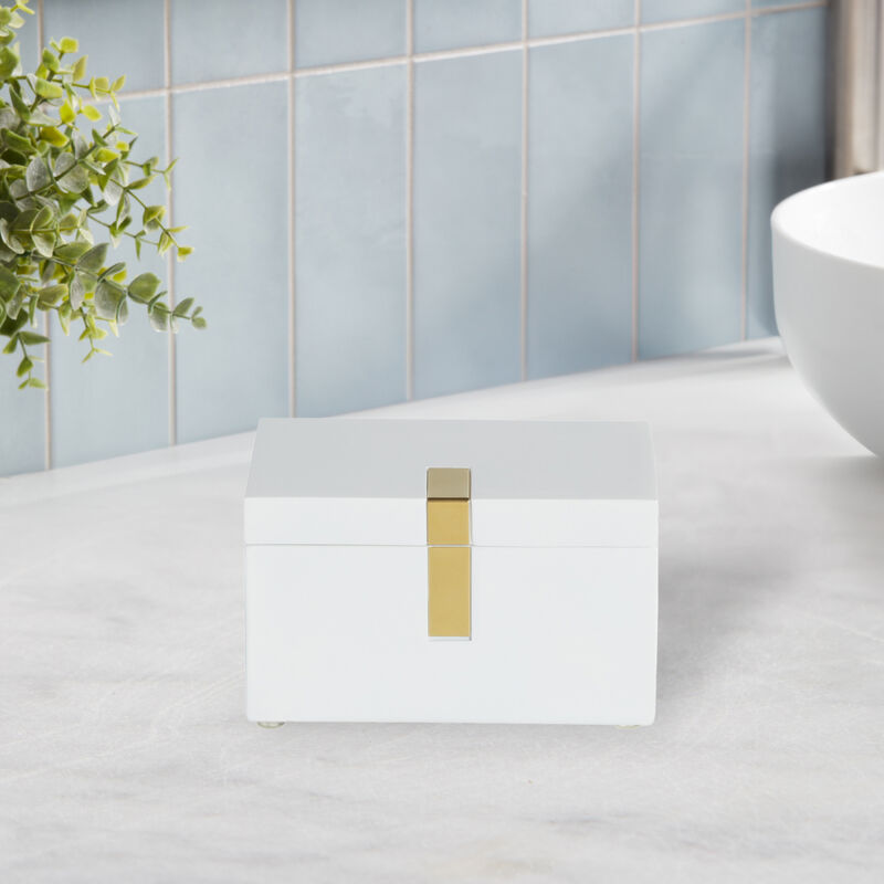 Houston Street White/Brass Canister image number 2