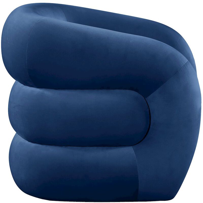 Meridian Furniture Roxbury Navy Velvet Accent Chair