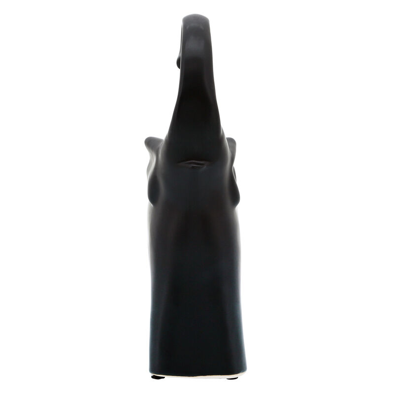Ceramic Elephant Matte Black image number 2