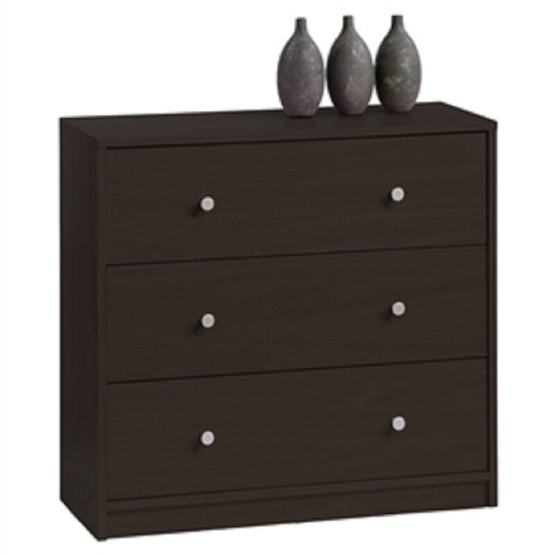 Modern Wooden 3-Drawer Chest – Sleek Bedroom Bureau Organizer