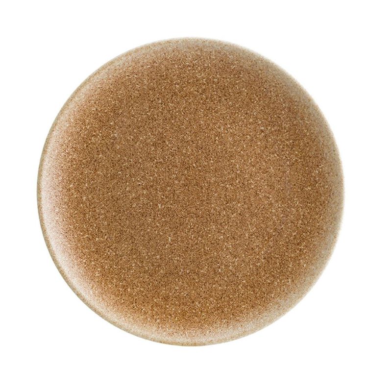 Luca Salmon Matte dia.8.25" Round Brown Vitrified Plate (Set of 4) image number 1