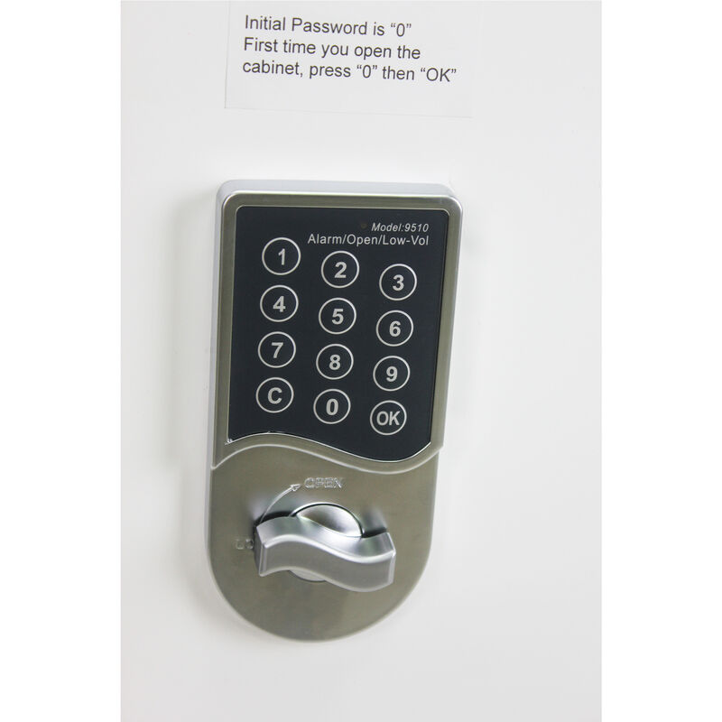 Streamdale 30-Device Charging Cart with Lock (White)