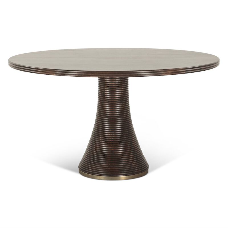 World Interiors Provence 54" Round Dining Table in Dark Sienna image number 0