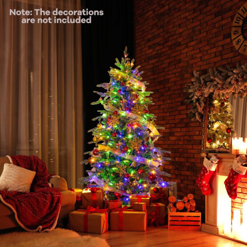 Hivvago Pre-Lit Artificial Christmas Tree with Warm White LED Lights