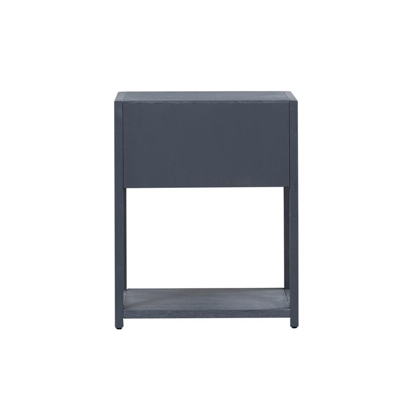Liberty Furniture East End 1 Shelf Accent Table in Wirebrushed Denim image number 3