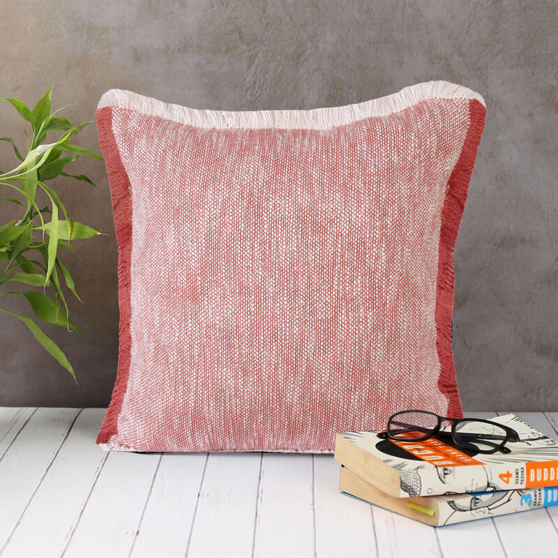Luxury 100% Cotton Abstract Zippered Pillow &ndash; Decorative Accent Cushion for Sofa, Bedroom, or Living Room