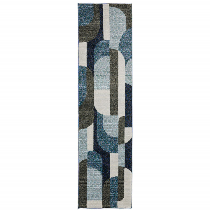 HomeRoots Geometric Runner Rug