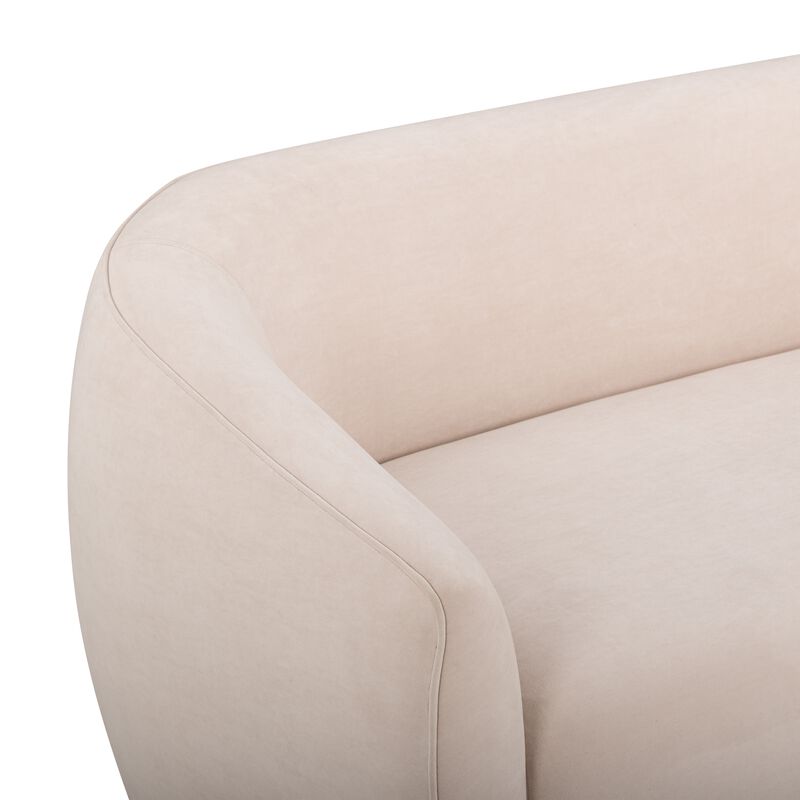 Jordan Baby Blue Textured Velvet Loveseat image number 2